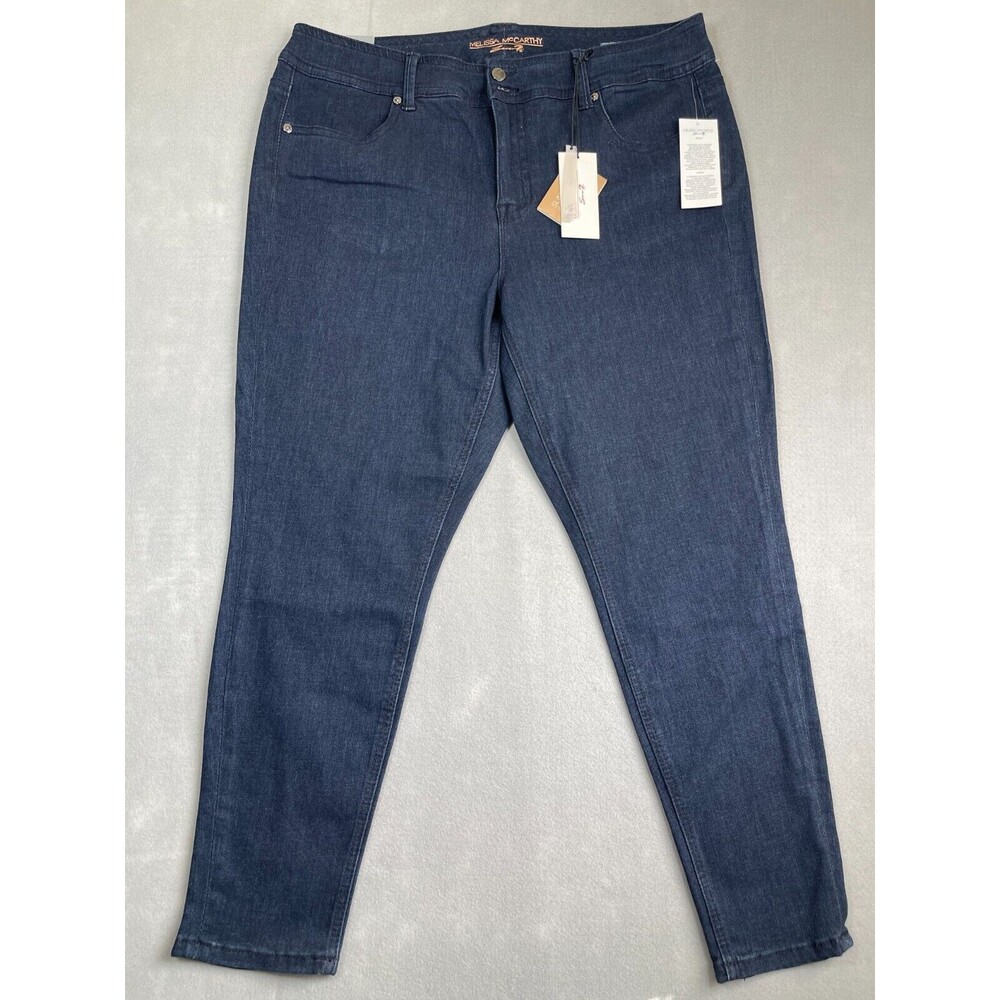 Seven 7 Melissa McCarthy Jeans Womens 20 Blue Pencil Boho Slimming Silhouette